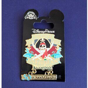 Disney Pirates of the Caribbean 50th Anniversary Pin CE LE & freebie